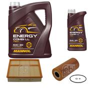 FEBI BILSTEIN Controllo set 6L MANNOL Energia Combi LL 5W-30 per Mercedes