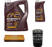 Febi BILSTEIN Controllo Set 6L mannol Energia Ultra JP 5W-20 per Ford Fusione