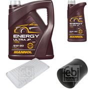 Febi BILSTEIN Controllo Set 6L mannol Energia Ultra JP 5W-20 per Mazda MX-5