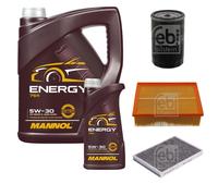 FEBI BILSTEIN Controllo Set 6L MANNOL Energy 5W-30 per Audi A4 2.0 1.6 Seat
