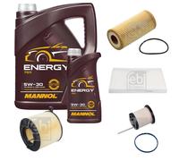 FEBI BILSTEIN Controllo Set 6L MANNOL Energy 5W-30 Per Audi A5 Cabriolet F57