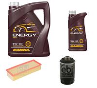 FEBI BILSTEIN Controllo Set 6L MANNOL Energy 5W-30 Per Audi Q3 8UB 8UG 2.0