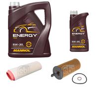 FEBI BILSTEIN Controllo Set 6L MANNOL Energy 5W-30 Per BMW 3er Touring E91