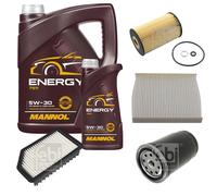 FEBI BILSTEIN Controllo Set 6L MANNOL Energy 5W-30 per KIA Soul 1.6 CRDi 128
