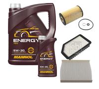 FEBI BILSTEIN Controllo Set 6L MANNOL Energy 5W-30 per KIA Soul 1.6 CRDi 128