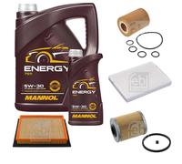 FEBI BILSTEIN Controllo Set 6L MANNOL Energy 5W-30 Per Opel Astra H Caravan