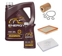 FEBI BILSTEIN Controllo Set 6L MANNOL Energy 5W-30 Per Opel Astra H Caravan