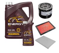 FEBI BILSTEIN Controllo Set 6L MANNOL Energy 5W-30 per Renault Koleos I 2.5