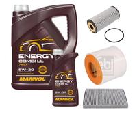 FEBI BILSTEIN Controllo Set 6L MANNOL Energy Combi LL 5W-30 Per Audi A6 4A2