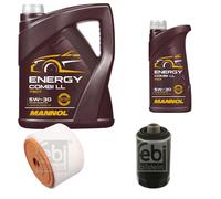 FEBI BILSTEIN Controllo Set 6L MANNOL Energy Combi LL 5W-30 Per Audi A6 Avant