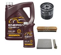 FEBI BILSTEIN Controllo set 6L MANNOL Energy Combi LL 5W-30 per Dacia Duster