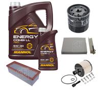 FEBI BILSTEIN Controllo set 6L MANNOL Energy Combi LL 5W-30 per Dacia Duster