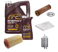 FEBI BILSTEIN Controllo Set 6L MANNOL Energy Combi LL 5W-30 Per Mercedes