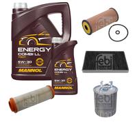 FEBI BILSTEIN Controllo Set 6L MANNOL Energy Combi LL 5W-30 Per Mercedes