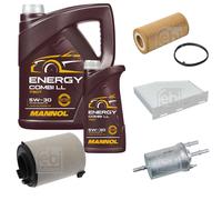 FEBI BILSTEIN Controllo set 6L MANNOL Energy Combi LL 5W-30 per VW EOS 1F7