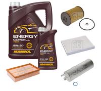 FEBI BILSTEIN Controllo Set 6L MANNOL Energy Combi LL 5W-30 Per VW Multivan