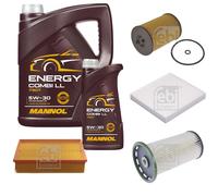 FEBI BILSTEIN Controllo Set 6L MANNOL Energy Combi LL 5W-30 Per VW Passat