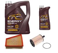 FEBI BILSTEIN Controllo Set 6L MANNOL Energy Combi LL 5W-30 Per VW Polo 9N