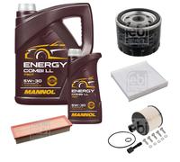 FEBI BILSTEIN Controllo set 6L MANNOL Energy Comby LL 5W-30 per Dacia Logan