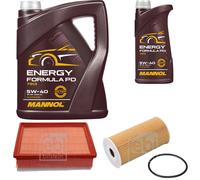 FEBI BILSTEIN Controllo Set 6L MANNOL Energy Formula PD 5W-40 Per Opel