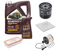 FEBI BILSTEIN Controllo Set 6L MANNOL Energy Premium 5W-30 Per Dacia Duster