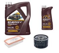 FEBI BILSTEIN Controllo Set 6L MANNOL Energy Premium 5W-30 Per Dacia Logan
