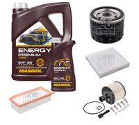 FEBI BILSTEIN Controllo Set 6L MANNOL Energy Premium 5W-30 Per Dacia Logan