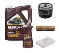 FEBI BILSTEIN Controllo set 6L MANNOL Energy Premium 5W-30 per Dacia Logan