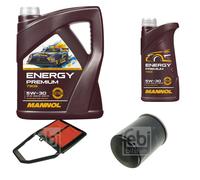 FEBI BILSTEIN Controllo set 6L MANNOL Energy Premium 5W-30 per Honda Civic