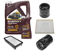 FEBI BILSTEIN Controllo Set 6L MANNOL Energy Premium 5W-30 Per KIA Rio II JB