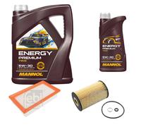 Febi BILSTEIN Controllo Set 6L mannol Energy Premium 5W-30 per Kia Stonic Yb