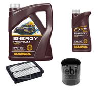 Febi BILSTEIN Controllo Set 6L mannol Energy Premium 5W-30 per Mazda CX-3 Scuro