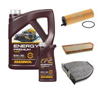 FEBI BILSTEIN Controllo set 6L MANNOL Energy Premium 5W-30 per Mercedes C