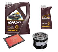 FEBI BILSTEIN Controllo set 6L MANNOL Energy Premium 5W-30 per Nissan Micra