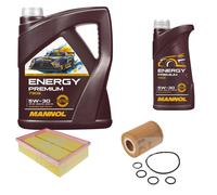 FEBI BILSTEIN Controllo Set 6L MANNOL Energy Premium 5W-30 Per Opel