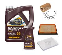 FEBI BILSTEIN Controllo set 6L MANNOL Energy Premium 5W-30 per Opel Astra H