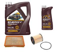 FEBI BILSTEIN Controllo set 6L MANNOL Energy Premium 5W-30 per Opel Vectra C