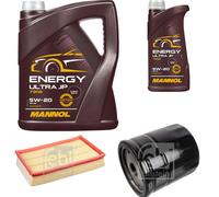 FEBI BILSTEIN Controllo Set 6L MANNOL Energy Ultra JP 5W-20 Per Ford Focus