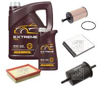 FEBI BILSTEIN Controllo set 6L MANNOL Extreme 5W-40 per Citroën Xsara N1 1.6