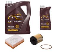 FEBI BILSTEIN Controllo Set 6L MANNOL Extreme 5W-40 Per Peugeot 307 CC 3B