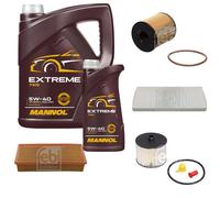 FEBI BILSTEIN Controllo Set 6L MANNOL Extreme 5W-40 Per Peugeot 807 E 2.0