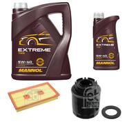 FEBI BILSTEIN Controllo set 6L MANNOL Extreme 5W-40 per VW Golf V 1 K 1 1.6