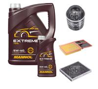 FEBI BILSTEIN Controllo Set 6L MANNOL Extreme 5W-40 Per VW Polo 6R 1.4
