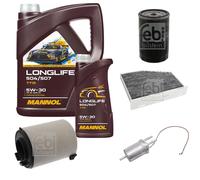 FEBI BILSTEIN Controllo set 6L MANNOL Longlife 504/507 5W-30 per Audi A3