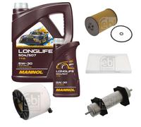 FEBI BILSTEIN Controllo Set 6L MANNOL LONGLIFE 504/507 5W-30 Per Audi A4