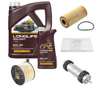 FEBI BILSTEIN Controllo set 6L MANNOL Longlife 504/507 5W-30 per Audi A5