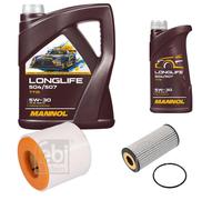 FEBI BILSTEIN Controllo Set 6L MANNOL LONGLIFE 504/507 5W-30 Per Audi A6