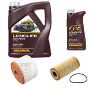 FEBI BILSTEIN Controllo Set 6L MANNOL LONGLIFE 504/507 5W-30 Per Audi A6