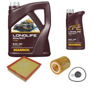 FEBI BILSTEIN Controllo Set 6L MANNOL LONGLIFE 504/507 5W-30 Per BMW 3 Serie