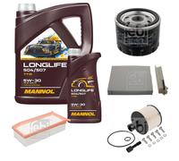 FEBI BILSTEIN Controllo set 6L MANNOL Longlife 504/507 5W-30 per Dacia Duster